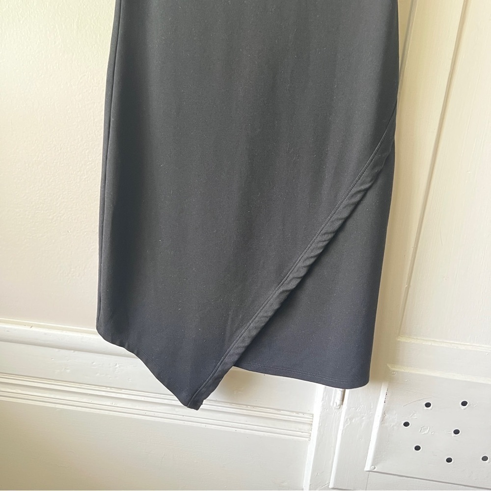 BB Dakota Black Asymmetrical Bodycon Dress Size Small Gorgeous Like New - Picture 6 of 9